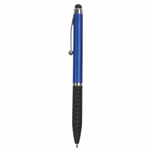 Plastic twist pen with rubberised grip and touchscreen rubber tip - Img 6