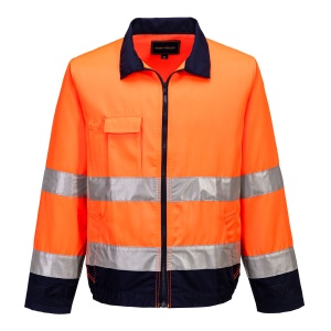 PW Madrid Hi-Vis Contrast Bomber Jacket