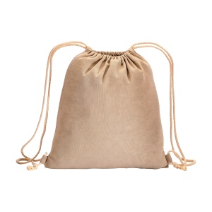 Recycled cotton backpack, 280 g/m2, with melange effect - Img 2