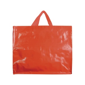 Recycled laminated 120 g/m2 PP shopping bag with gusset and short  handles - Img 14