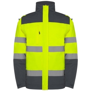 RO GEACĂ PARKA CU VIZIBILITATE RIDICATĂ EPSYLON - Exterior: 100% waterproof poliester.Căptușeală: 100% poliester,.Vată: 100% poliester.400 g/m².