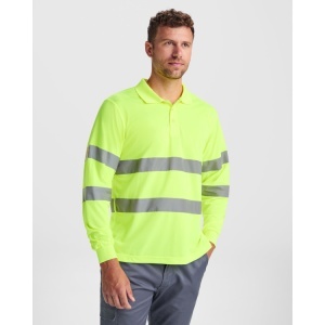 RO TRICOU POLO CU MÂNECI LUNGI CU VIZIBILITATE RIDICATĂ POLARIS - 100% poliester pique, 170 g/m². - Img 10