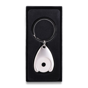 Royal DISC metal key ring with token