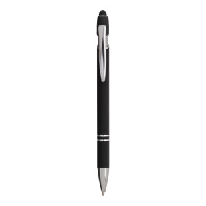 Rubberized aluminium snap pen with touch screen eraser and metal clip - Img 17