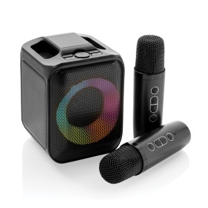 Set karaoke Singvibe RCS din plastic reciclat cu microfon dublu - Img 3