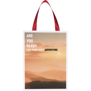 Smartfold 230 g/m2 paper bag with ribbon handles and matt lamination - 24 x 10 x 32 cm - Img 7