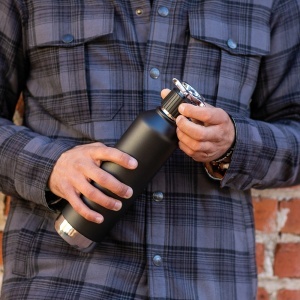 Spiglo Bottle rSS 780ml. Double wall and Leakproof. Wheel shaped lid - Img 13