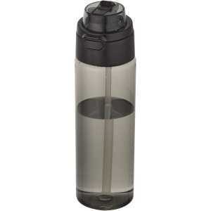 Theron 700 ml RCS recycled plastic water bottle with dual function lid and flip straw - Img 1