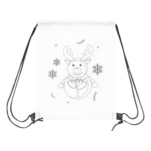 TOP COLOURFUL SNOWMAN - Drawstring bag for colouring - Img 2