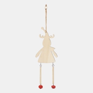 TOP WOODEN SNOWI - Present / Christmas tree pendant - Img 8
