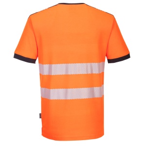 Tricou 3 Hi-Vis cu decolteu în V și inserție de plasă, mărime M/M - Img 3