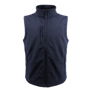 Unisex softshell vest in regenerated polyester 280 g/m2 - Img 3