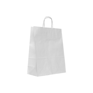 White eco kraft paper bag 25×11×31 cm – CMR, unprinted