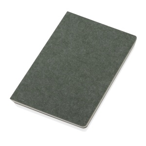 XD™ Phrase GRS certified recycled felt A5 notebook
