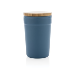 XD™ GRS certified recycled PP mug with bamboo lid