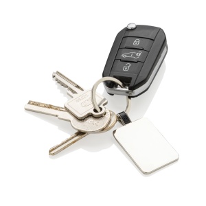 XD™ RCS recycled zinc alloy rectangle keyring