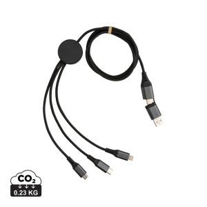 XD™ Terra RCS recycled aluminium 120cm 6in1 cable