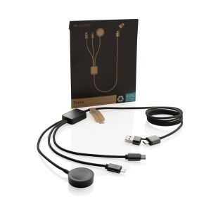 XD™ Terra RCS rPET 6in1 charging cable with watch charger - Img 4