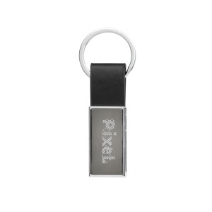 XD Breloc de lux din PU, aliaj de zinc reciclat RCS