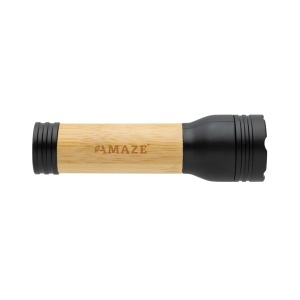 XD Lanternă Lucid 1W din plastic reciclat și bambus certificată RCS