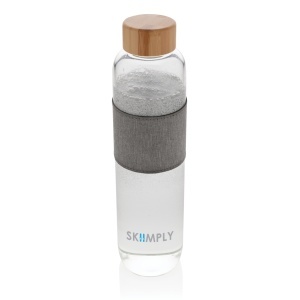 XD Sticlă borosilicată de impact cu capac din bambus