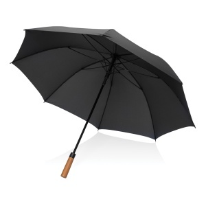 XD Umbrelă Tony Aware RPET din lemn de salcâm, cu deschidere automată, 76 cm - Img 2