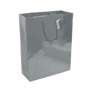157 g/m2 laminated paper shopping bag with gusset and bottom reinforcement, string handles - Img 4