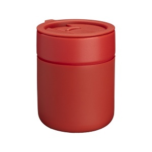 300 ml silicone-coated ceramic mug. Removable PP cap with sliding opening - Img 1