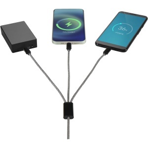 Alphecca recycled aluminium and RPET 5-in-1 charging cable - Img 4