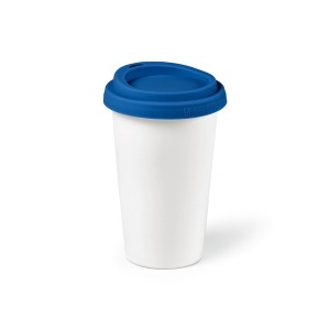 AO Cana de călătorie Tagus din ceramică 330 ml. Perete dublu cu capac colorat - Img 19