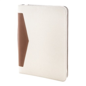 AP Carbasa Zip - recycled canvas document folder - Img 2