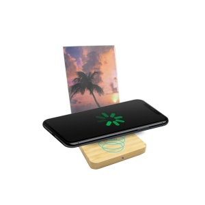 AX™ Bamboo wireless charger 10W, photo frame | Finneas - Img 2