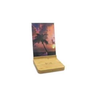 AX™ Bamboo wireless charger 10W, photo frame | Finneas - Img 4