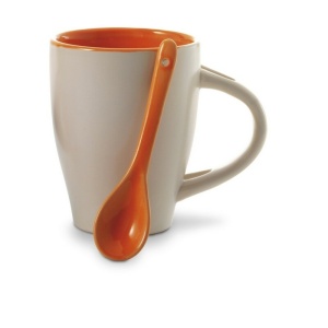 AX™ cană ceramică 300 ml cu linguriță - Img 12
