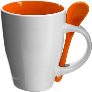 AX™ cană ceramică 300 ml cu linguriță - Img 24