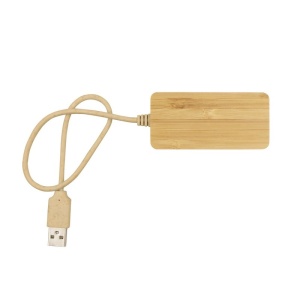 AX™ Hub USB și USB-C din bambus B'RIGHT | Kenzie - Img 6