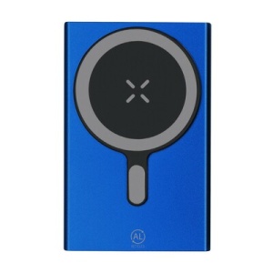 AX™ Power bank din aluminiu reciclat magnetic wireless 5000 mAh, încărcător wireless 15W