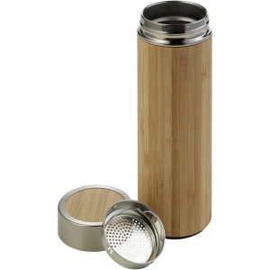 AX Bamboo thermos 420 ml with sieve stopping dregs