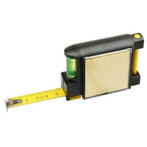 AX Measuring tape 2m, spirit level, memo pad, ball pen