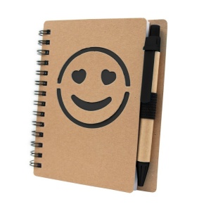 AX Notebook aprox. B7 „față zâmbitoare” cu pix | Dylan