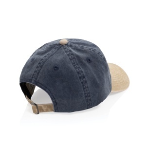 BEAU AWARE™ Washed 6 panel 270gsm cotton twill two tone cap - Img 11