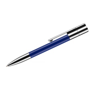 BLUE C™ Ball pen with USB flash drive 16 GB BRAINY