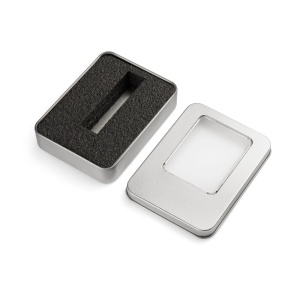 BLUE C™ Large tin box for bigger USB flash drives (with inset)