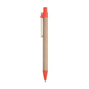 Cardboard snap pen with wooden clip - Img 6