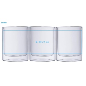 CM™ Pahar din sticlă cu perete dublu, 330 ml