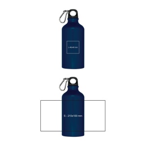 CM™ Sticlă din aluminiu cu carabină, 500ml