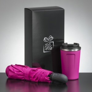 Co™ SET CĂLĂTOR: Cana termică NORDIC 350 ml și UMBRELĂ AUTOMATĂ COMPLETĂ