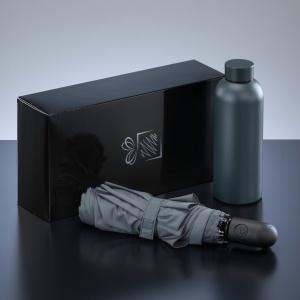 CO Active Set: sticlă termică pentru apă 500 ml și umbrelă automată