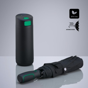 CO Dynamic Set: cană de cafea 450 ml și umbrelă automată