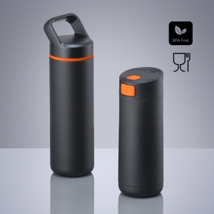CO Expedition Set: cană de cafea 450 ml și sticlă din oțel 650 ml